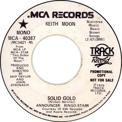 Keith Moon Solid Gold Vinyl 7" USED