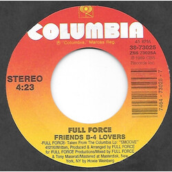 Full Force Friends B-4 Lovers USED VINYL 7INCH 45 RPM SINGLE