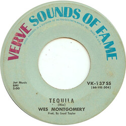 Wes Montgomery Tequila / Goin' Out Of My Head USED VINYL 7INCH 45 RPM REISSUE