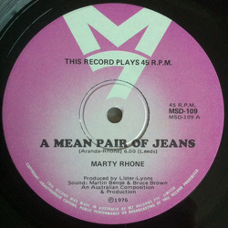 Marty Rhone A Mean Pair Of Jeans Vinyl 12" USED