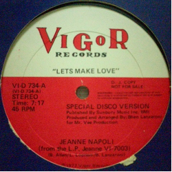 Jeanne Napoli Lets Make Love Vinyl 12" USED
