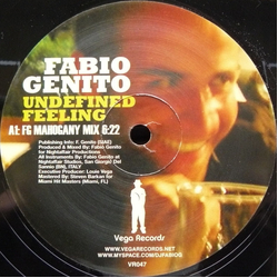 Fabio Genito Undefined Feeling Vinyl 12" USED