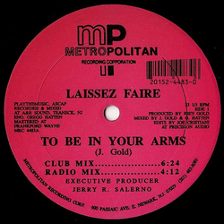 Laissez Faire To Be In Your Arms Vinyl 12" USED