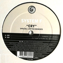 System F Cry (Special Limited New Remixes) Vinyl 12" USED