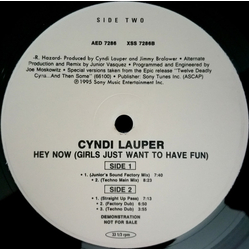 Cyndi Lauper Hey Now (Girls Just Want To Have Fun) Vinyl 12" USED