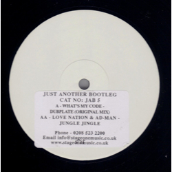 Wots My Code / Love Nation / Ad Man Dubplate / Jungle Jingle Vinyl 12" USED