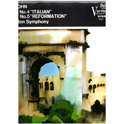 Felix Mendelssohn-Bartholdy / Boston Symphony Orchestra / Charles Munch Symphony No. 4 In A 'Italian' / Symphony No. 5 In D Minor 'Reformation' Vinyl 