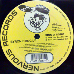 Byron Stingily Sing A Song (The UK Mixes) Vinyl 12" USED