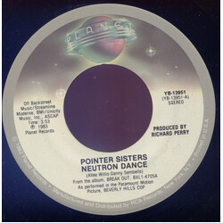 Pointer Sisters Neutron Dance USED VINYL 7INCH 45 RPM SINGLE