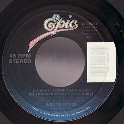 Will To Power Baby, I Love Your Way / Freebird Medley (Free Baby) VINYL 7" USED