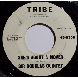 Sir Douglas Quintet She's About A Mover / We'll Take Our Last Walk Tonight Vinyl 7" USED