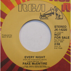 Pake McEntire Every Night USED VINYL 7INCH 45 RPM PROMO