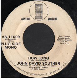 John David Souther How Long Vinyl 7" USED