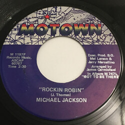 Michael Jackson Rockin Robin / Love Is Here And Now You're Gone USED VINYL 7INCH 45 RPM SINGLE
