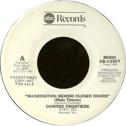 Dominic Frontiere Washington: Behind Closed Doors (Main Theme) Vinyl 7" USED