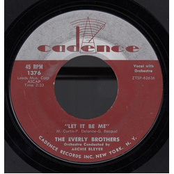 Everly Brothers Let It Be Me / Since You Broke My Heart Vinyl 7" USED