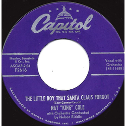 Nat King Cole The Little Boy That Santa Claus Forgot / Mrs. Santa Claus Vinyl 7" USED