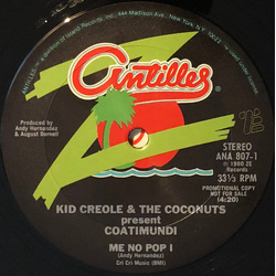 Kid Creole And The Coconuts / Coati Mundi Me No Pop I Vinyl 12" USED