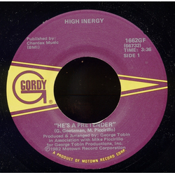 High Inergy He's A Pretender Vinyl 7" USED