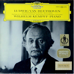 Ludwig Van Beethoven / Wilhelm Kempff Klaviersonate Nr. 31 As-dur Op. 110 / Klaviersonate Nr. 32 C-moll Op. 111 Vinyl LP USED