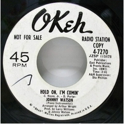 Johnny Guitar Watson Hold On, I'm Comin' Vinyl 7" USED