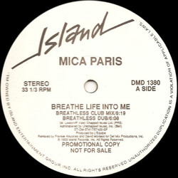Mica Paris Breathe Life Into Me USED VINYL 12INCH 33 S RPM PROMO STEREO