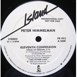Peter Himmelman Eleventh Confession USED VINYL 12INCH 33 S RPM PROMO STEREO