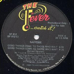 Nayobe Good Things Come To Those Who Wait Vinyl 12" USED