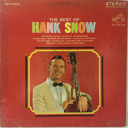 Hank Snow The Best Of Vinyl LP USED