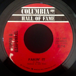 Simon & Garfunkel Fakin' It / At The Zoo Vinyl 7" USED