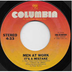 Men At Work It's A Mistake Vinyl 7" USED