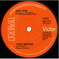 David Bowie Young Americans Vinyl 7" USED