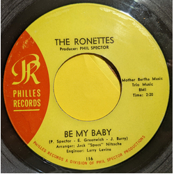 The Ronettes Be My Baby / Tedesco And Pitman Vinyl 7" USED
