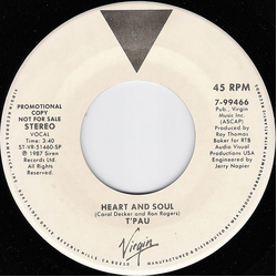 T'Pau Heart And Soul Vinyl 7" USED