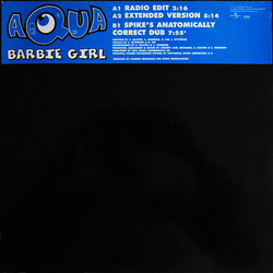 Aqua Barbie Girl Vinyl 12" USED