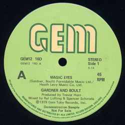 Gardner And Boult Magic Eyes Vinyl 12" USED
