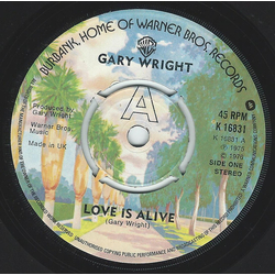 Gary Wright Love Is Alive Vinyl 7" USED