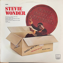 Stevie Wonder Signed Sealed & Delivered Vinyl LP USED