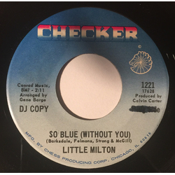 Little Milton So Blue (Without You) / Poor Man Vinyl 7" USED