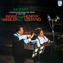 Wolfgang Amadeus Mozart / Ingrid Haebler / Henryk Szeryng Sonatas For Piano And Violin K. 454, K. 481 Vinyl LP USED