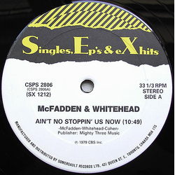McFadden & Whitehead / People's Choice Ain't No Stopping Us Now / Do It Any Way You Wanna Vinyl 12" USED