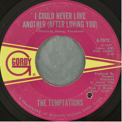 The Temptations I Could Never Love Another (After Loving You) Vinyl 7" USED