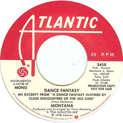 Montana Dance Fantasy USED VINYL 7INCH 45 RPM PROMO STEREO MONO