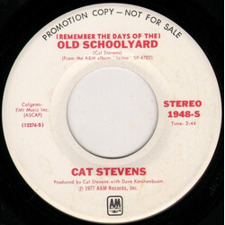 Cat Stevens (Remember The Days Of The) Old School Yard USED VINYL 7INCH 45 RPM PROMO STEREO MONO