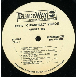 Eddie "Cleanhead" Vinson Cherry Red Vinyl LP USED