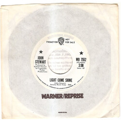 John Stewart (2) Light Come Shine USED VINYL 7INCH SINGLE PROMO