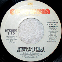 Stephen Stills Can't Get No Booty USED VINYL 7INCH 45 RPM PROMO STEREO MONO