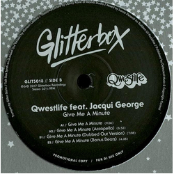 Qwestlife / Jacqui George Give Me A Minute Vinyl 12" USED