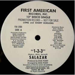 Salazar (2) 1-2-3 / Let's Hang On Vinyl 12" USED