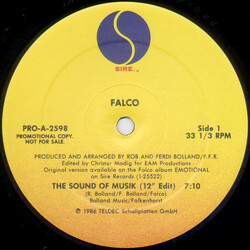 Falco The Sound Of Musik USED VINYL 12INCH 33 S RPM PROMO